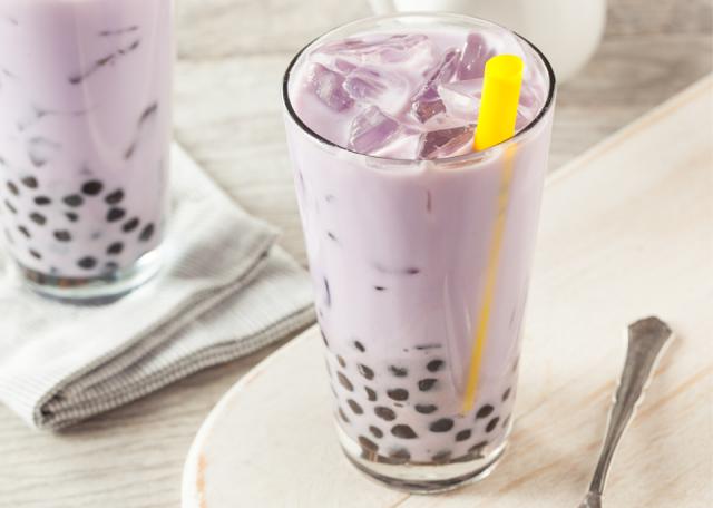 Experience a Unique Twist on Traditional Milk Tea with Taro Boba